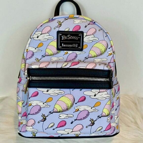 Loungefly Dr. Seuss Oh the Places You’ll Go Mini Backpack & Wallet NWT main image 8